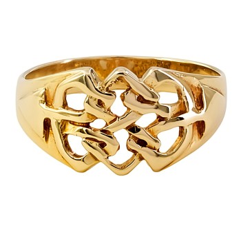 9ct gold Celtic Ring size R